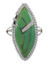 Sterling Silver Southwestern Turquoise Opal Ring Size 6-1/2 QX85859